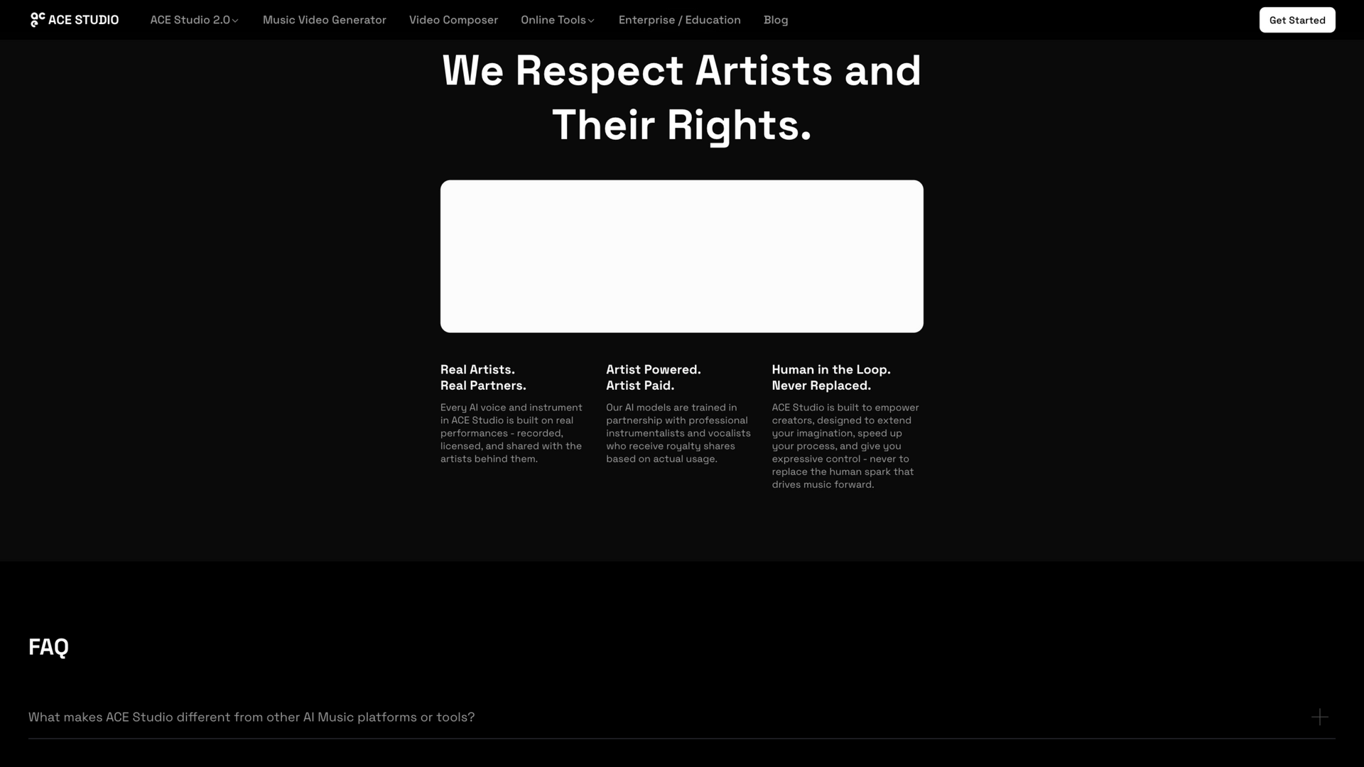 acestudio.ai · 首页艺术家权益区 2026-10-03