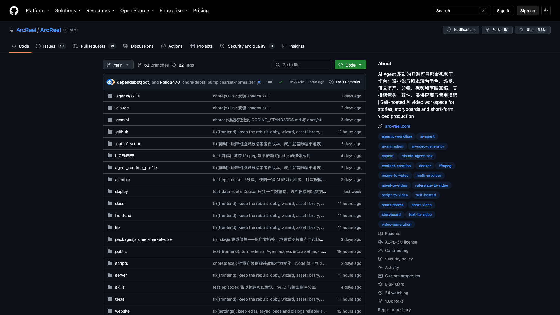 github.com · 仓库首页快照 2026-10-04