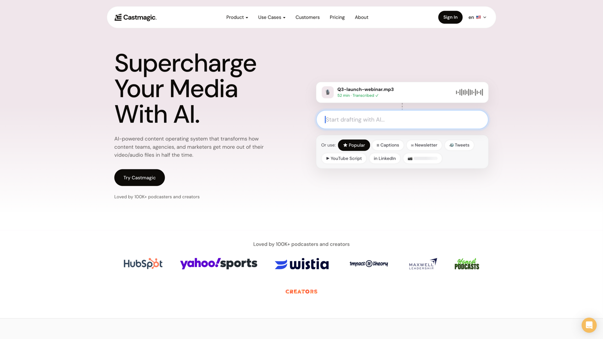 castmagic.io · 首页快照 2026-10-05