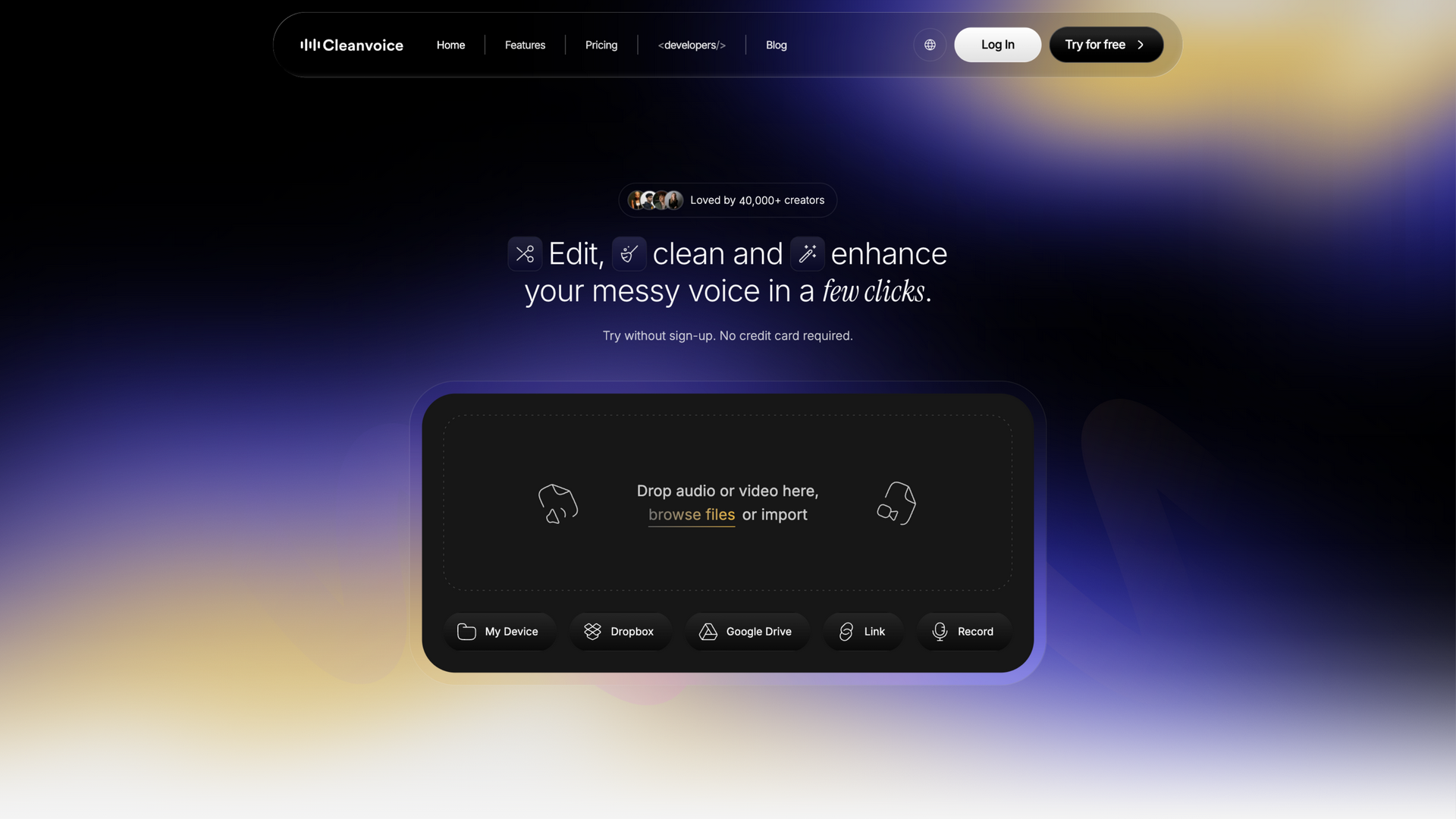 cleanvoice.ai · 首页快照 2026-10-05