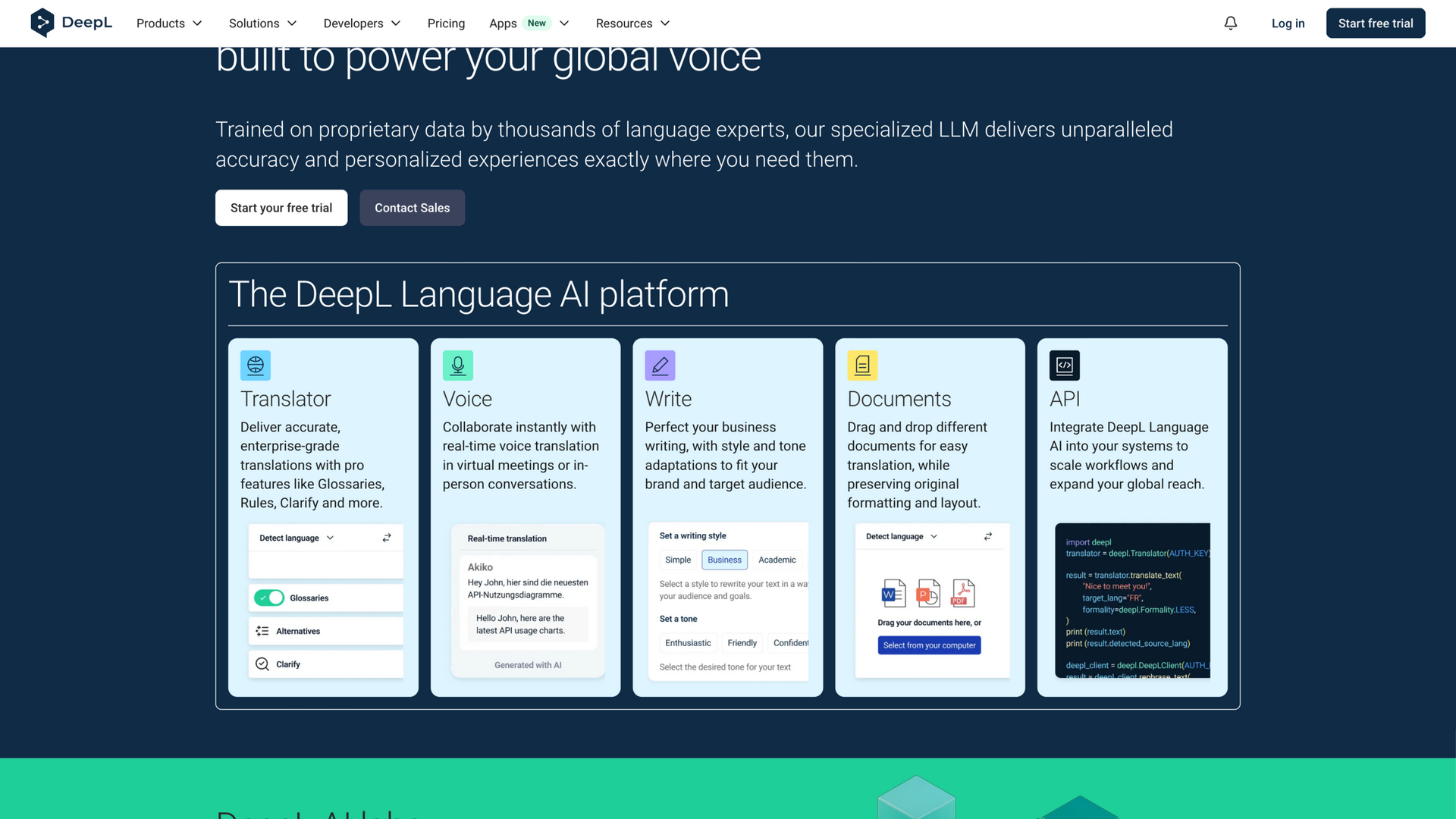 deepl.com · 首页 Language AI platform 产品区 2026-10-05