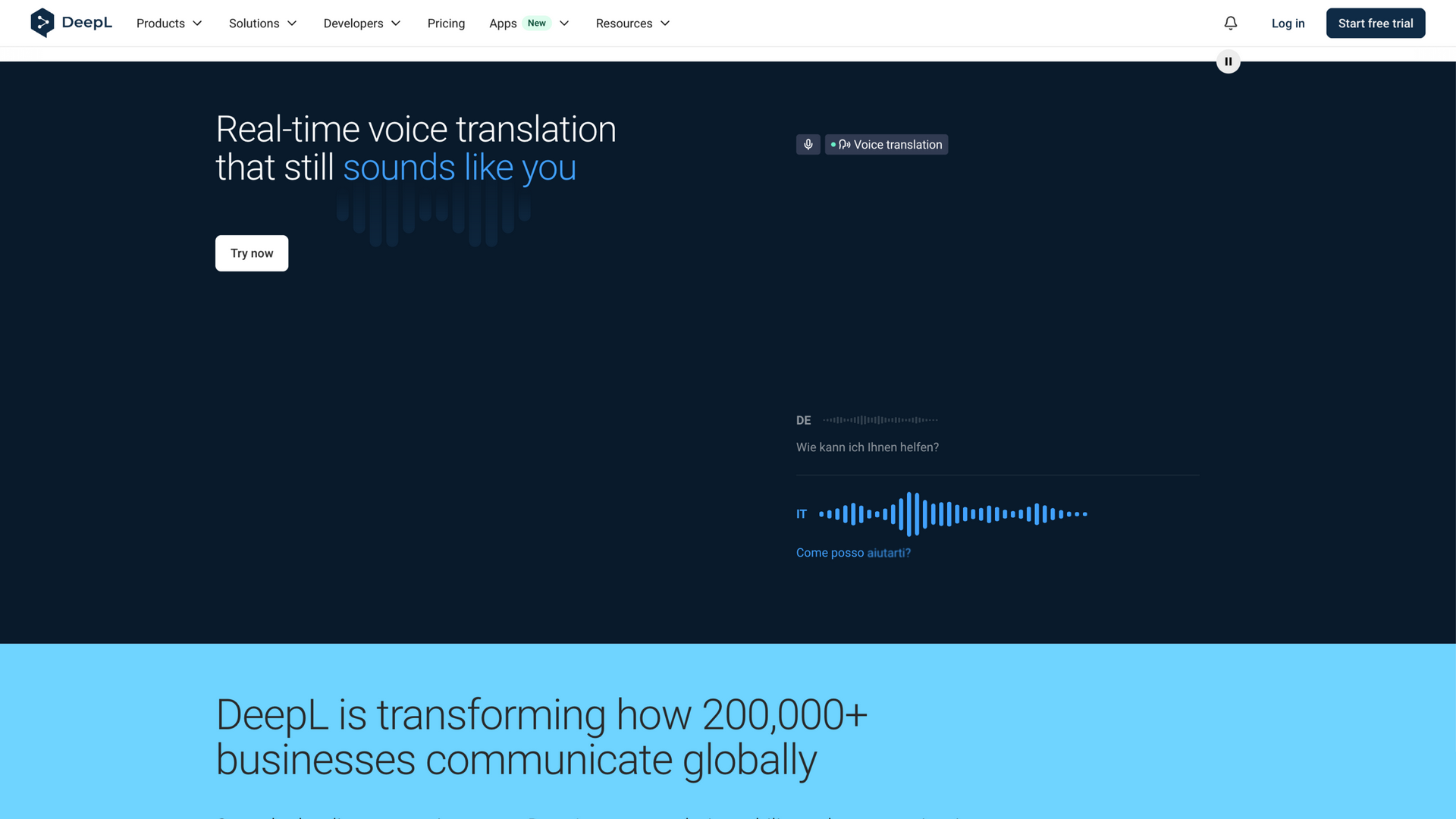 deepl.com · 首页实时语音翻译区 2026-10-05