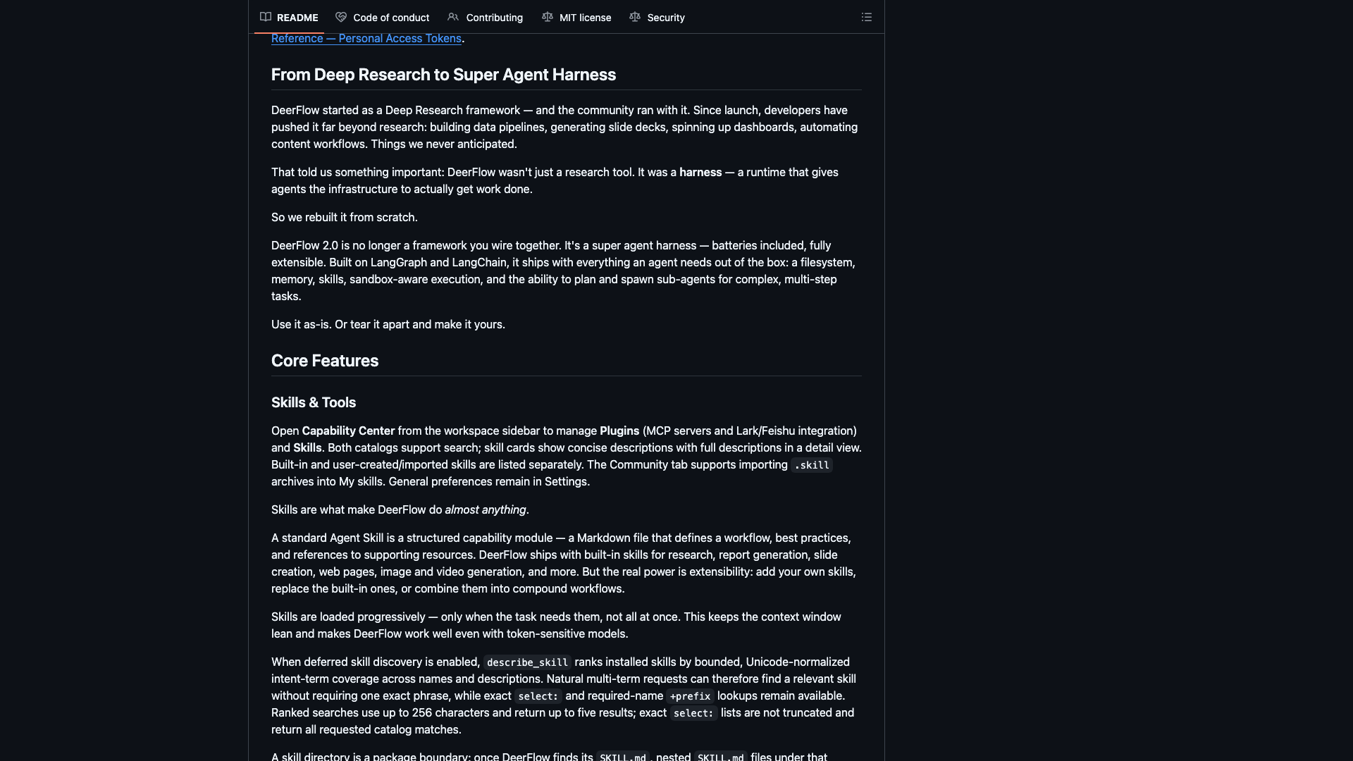 github.com/bytedance/deer-flow · From Deep Research to Super Agent Harness 区 2026-10-04