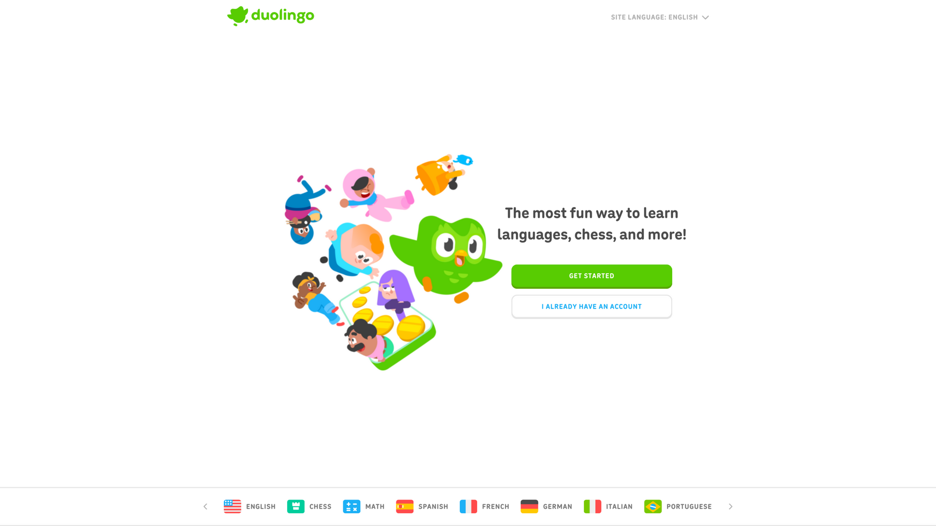 duolingo.com · 首页快照 2026-10-05