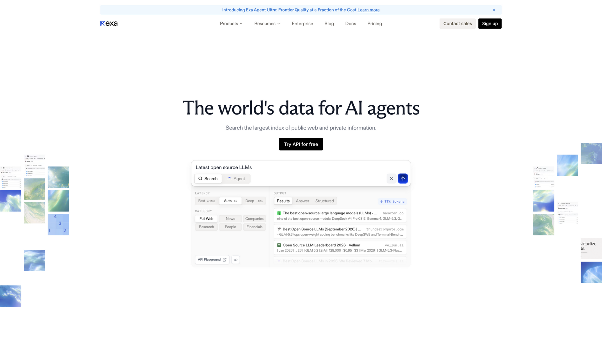 exa.ai · 首页快照 2026-10-03