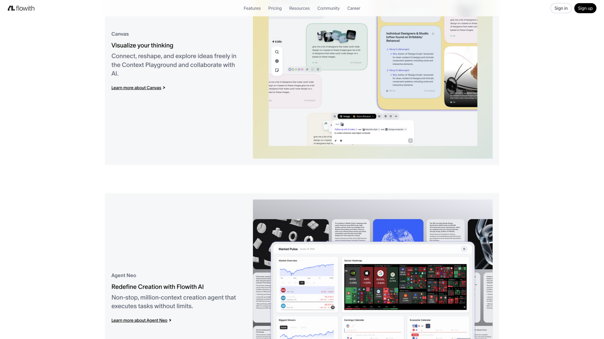 flowith.io/home · Canvas 功能区 2026-10-03