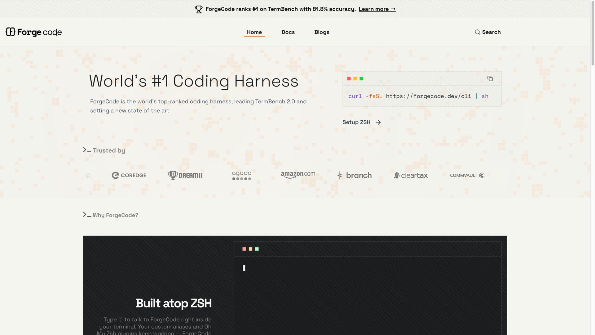 forgecode.dev · 首页快照 2026-10-07