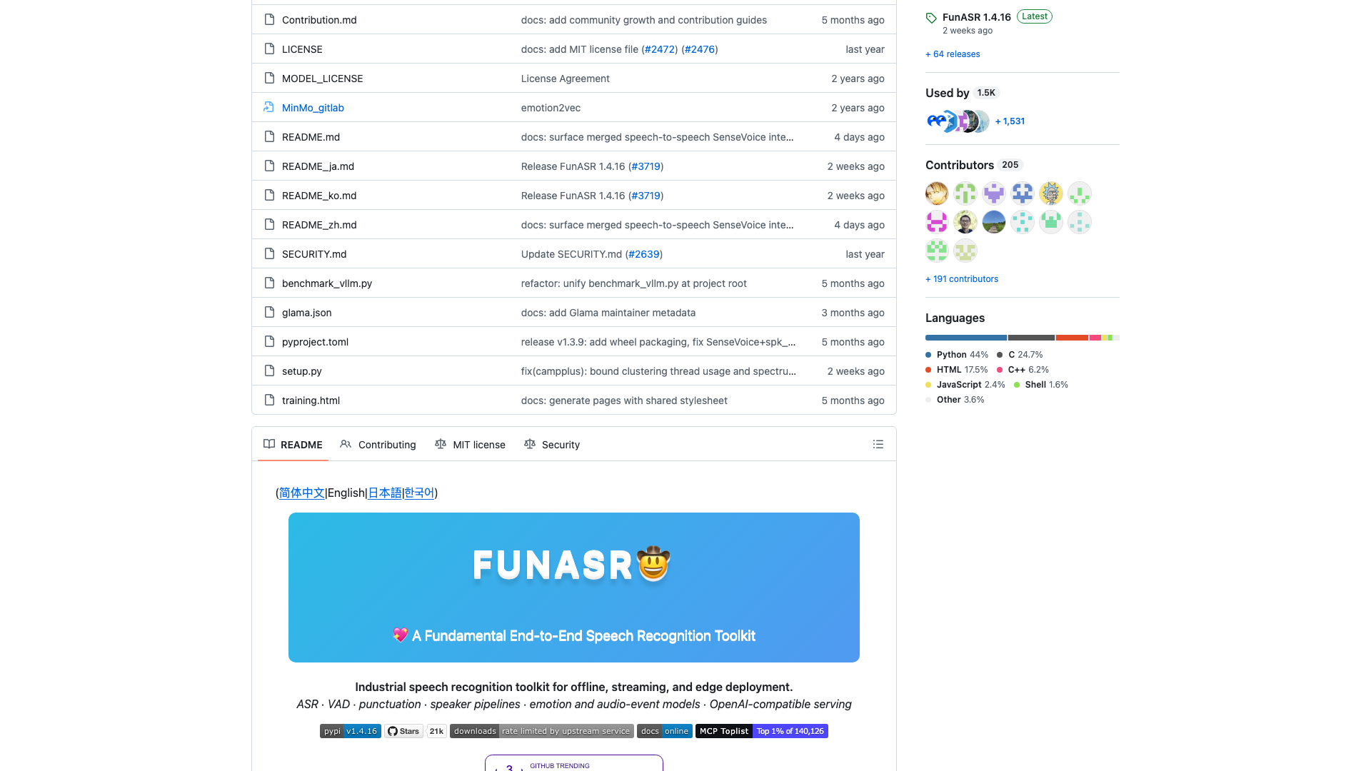 github.com · README 品牌横幅与徽章区 2026-10-04