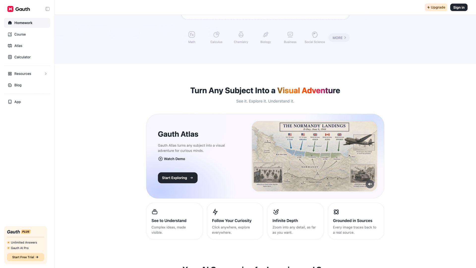 gauthmath.com · 首页 Gauth Atlas 可视化探索区 2026-10-05