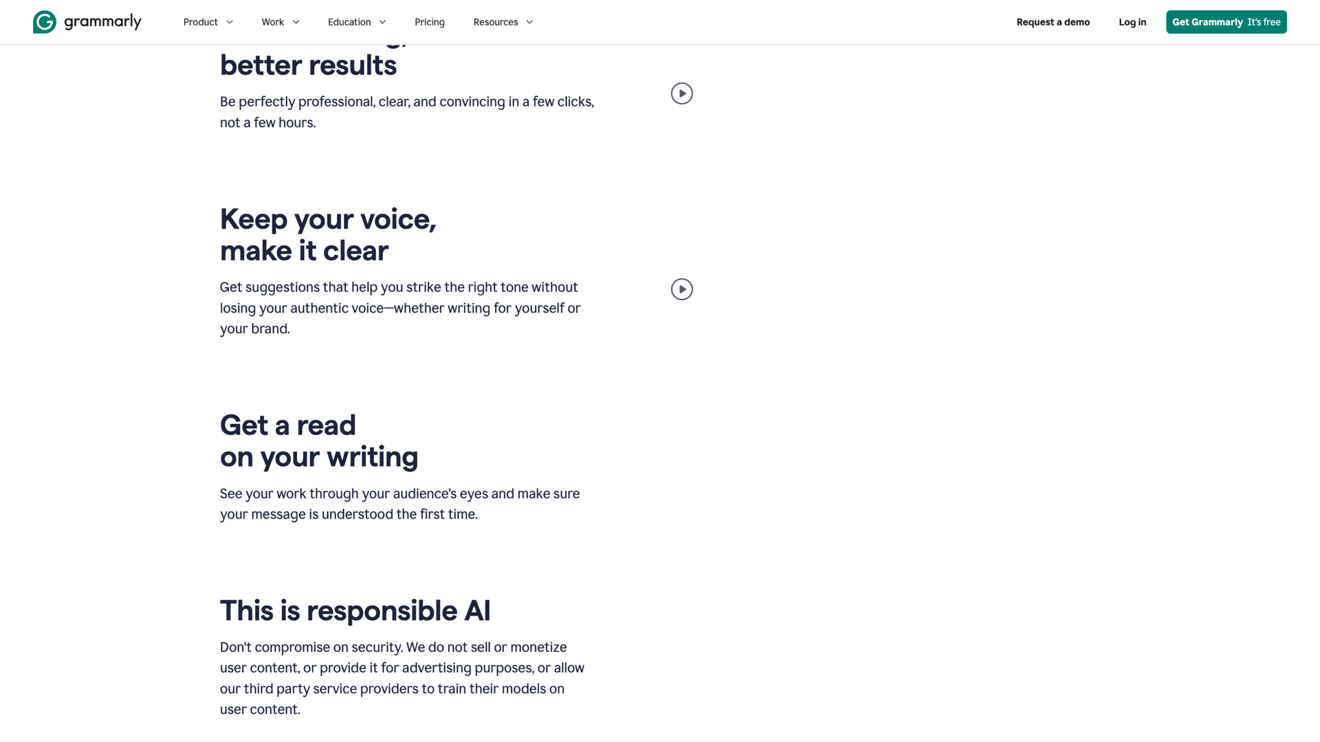 grammarly.com · 首页价值主张区 2026-10-05