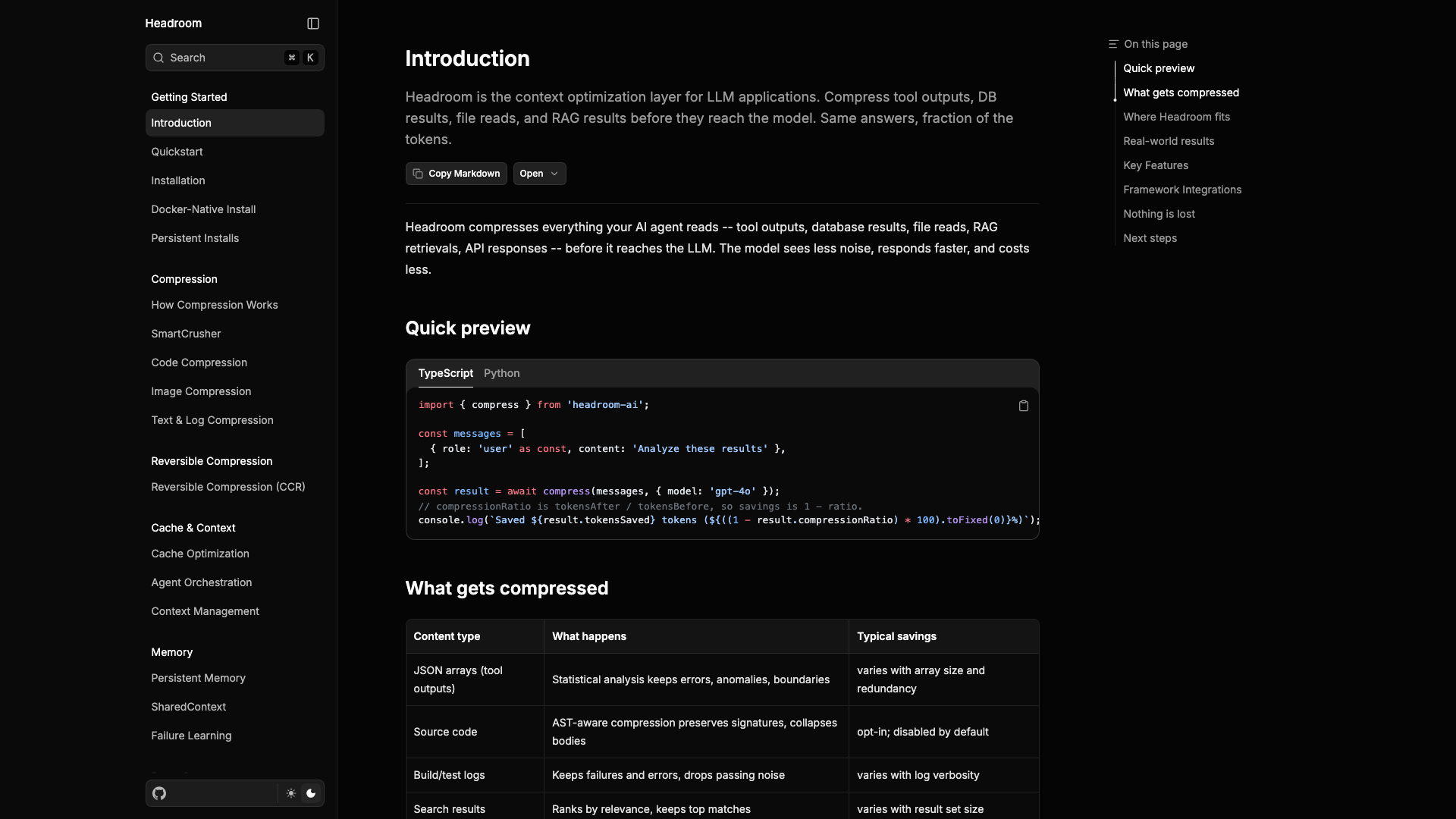 docs.headroomlabs.ai · 官方文档 Introduction 页 2026-10-05