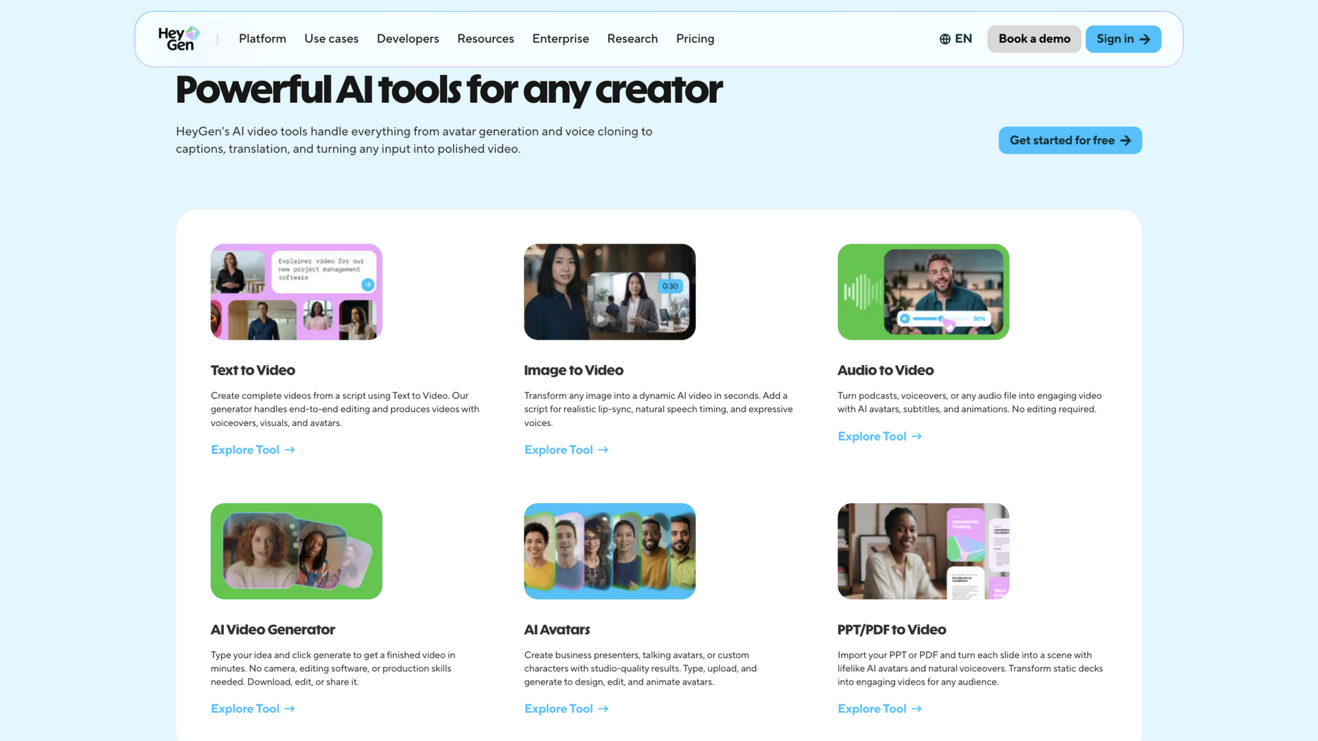 heygen.com · 首页 AI 工具区 2026-10-02