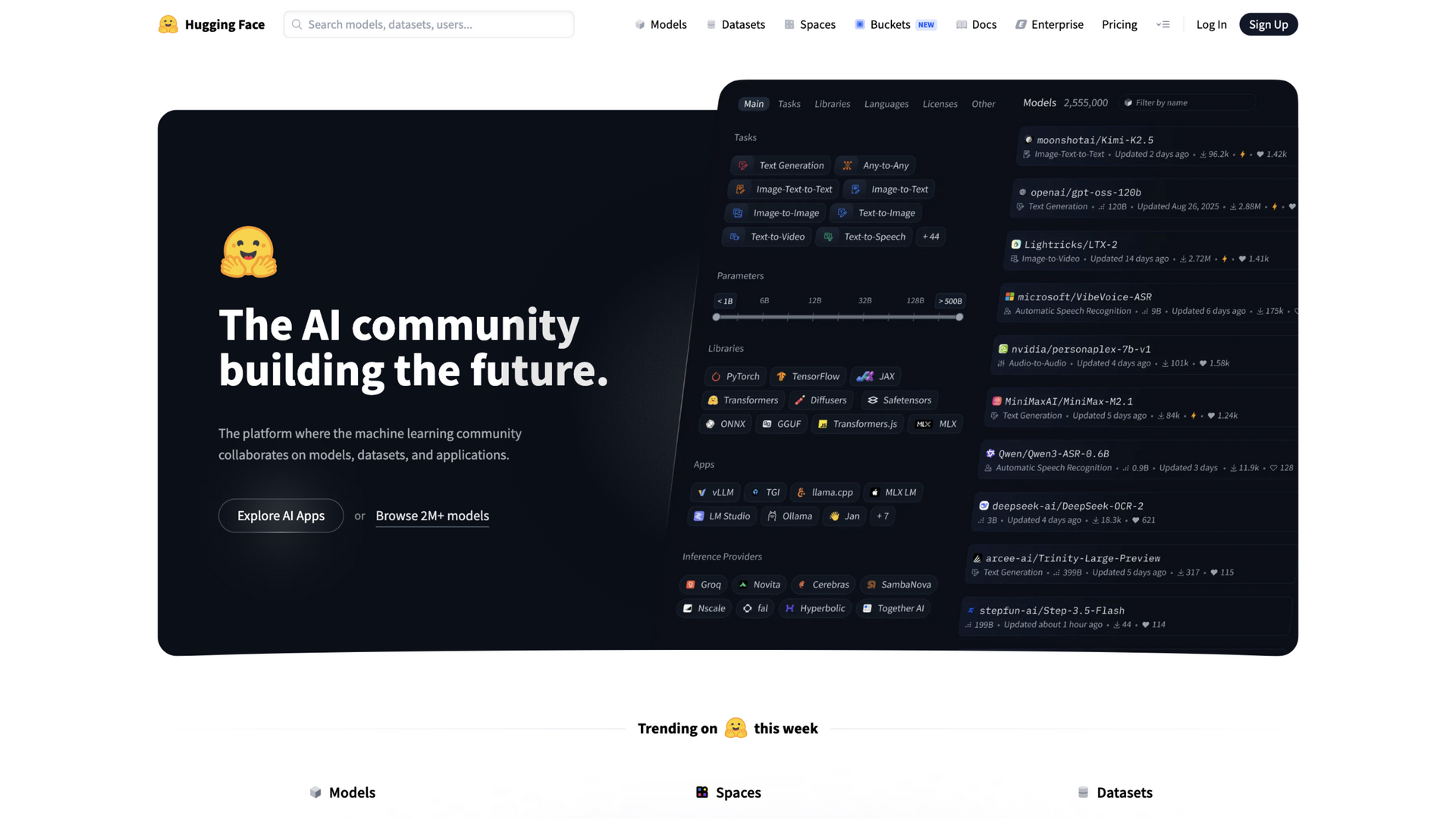 huggingface.co · 首页快照 2026-10-02