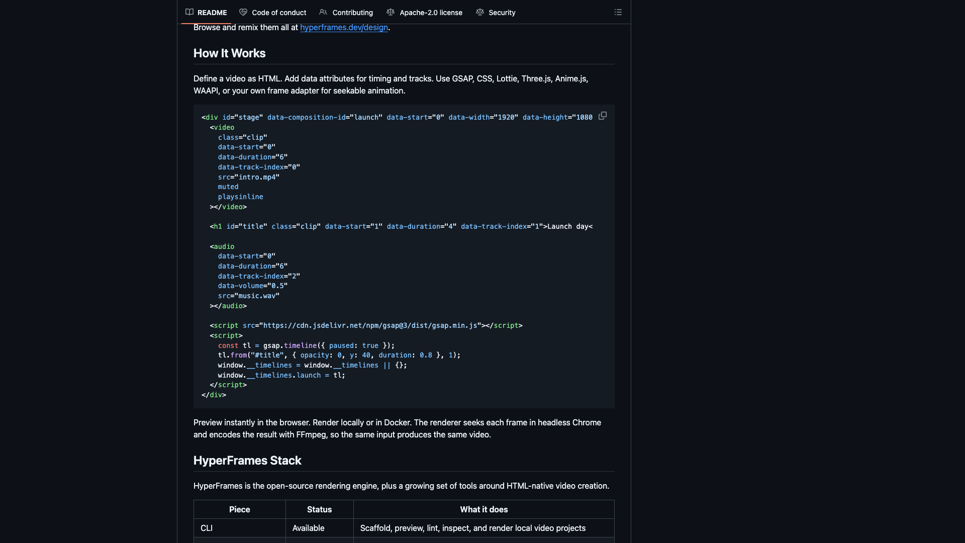 github.com · README How It Works 渲染机制与 Stack 区 2026-10-04