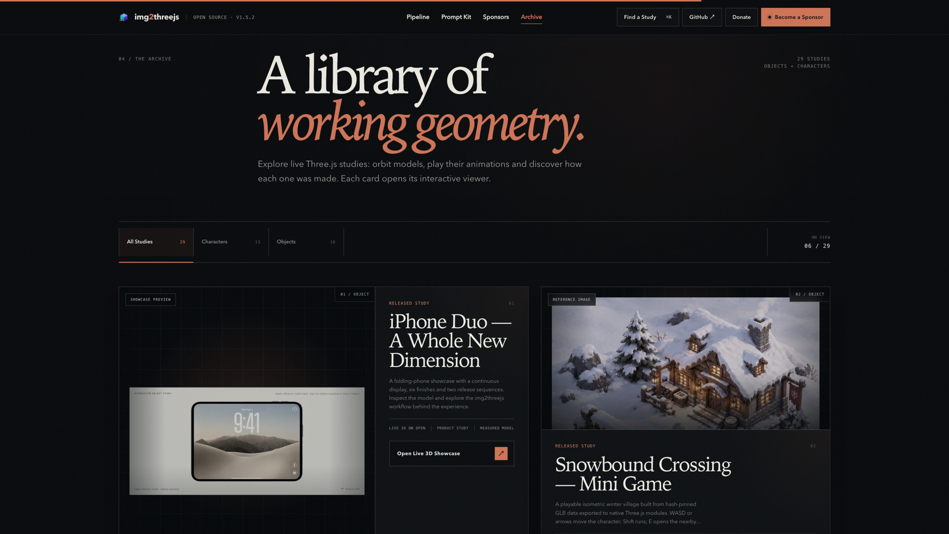 img2threejs.io · Archive 作品库 2026-10-05