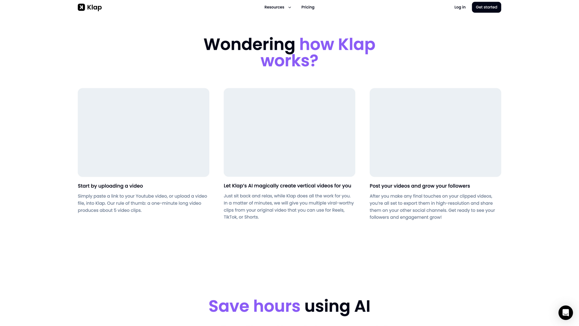 klap.app · 三步流程功能区 2026-10-05