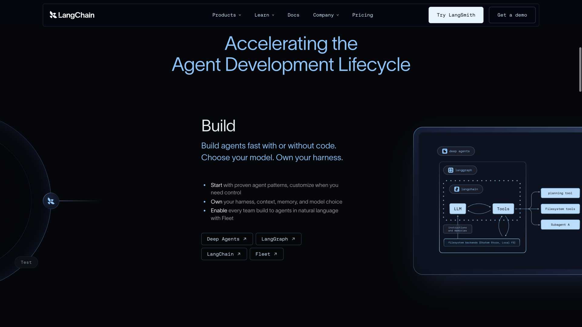 langchain.com · 首页 Agent 开发生命周期区 2026-10-02
