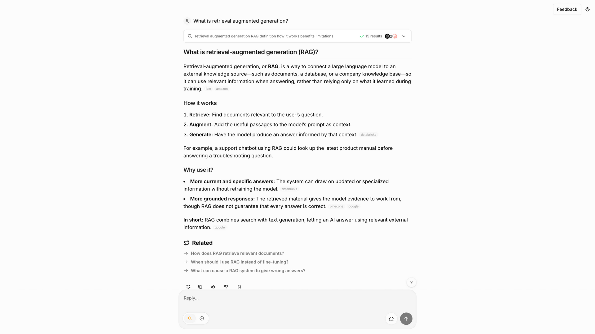 chat.morphic.sh · 问答页:RAG 查询与带来源引用的回答 2026-10-05