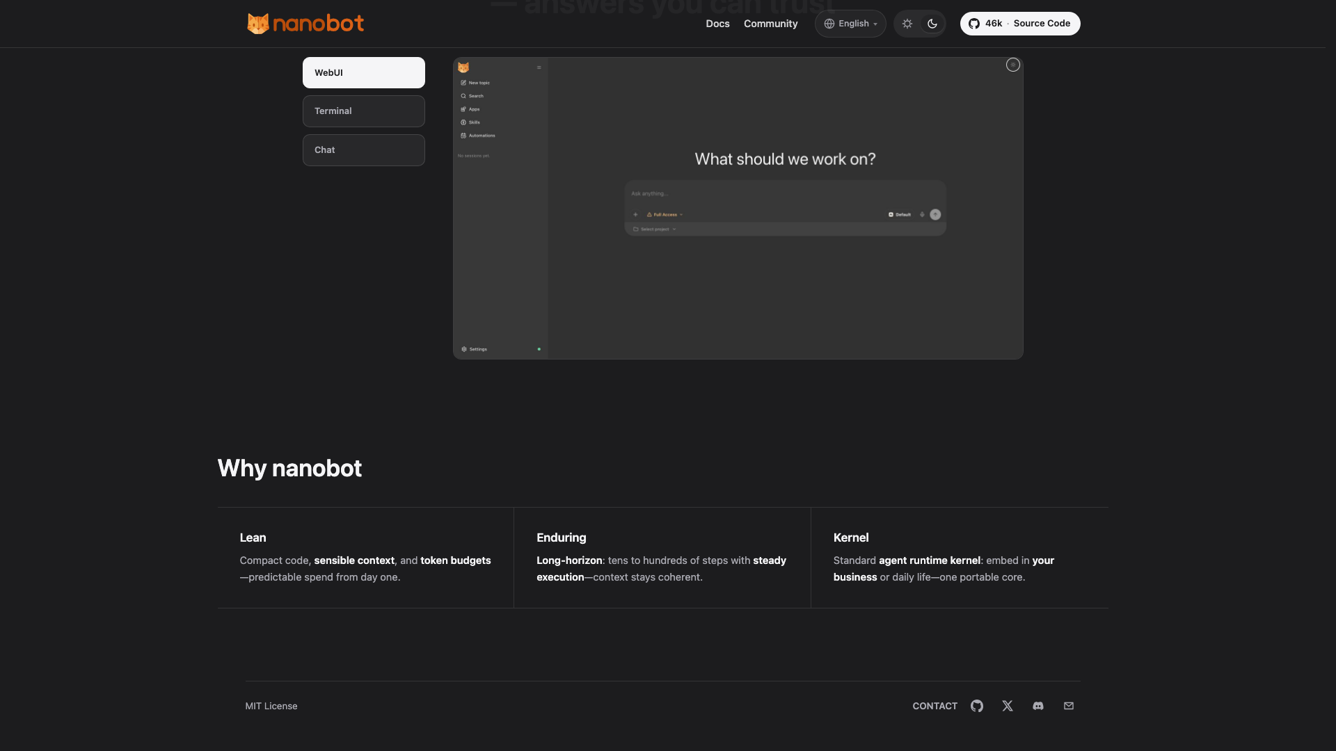 nanobot.wiki · Why nanobot 功能区 2026-10-05