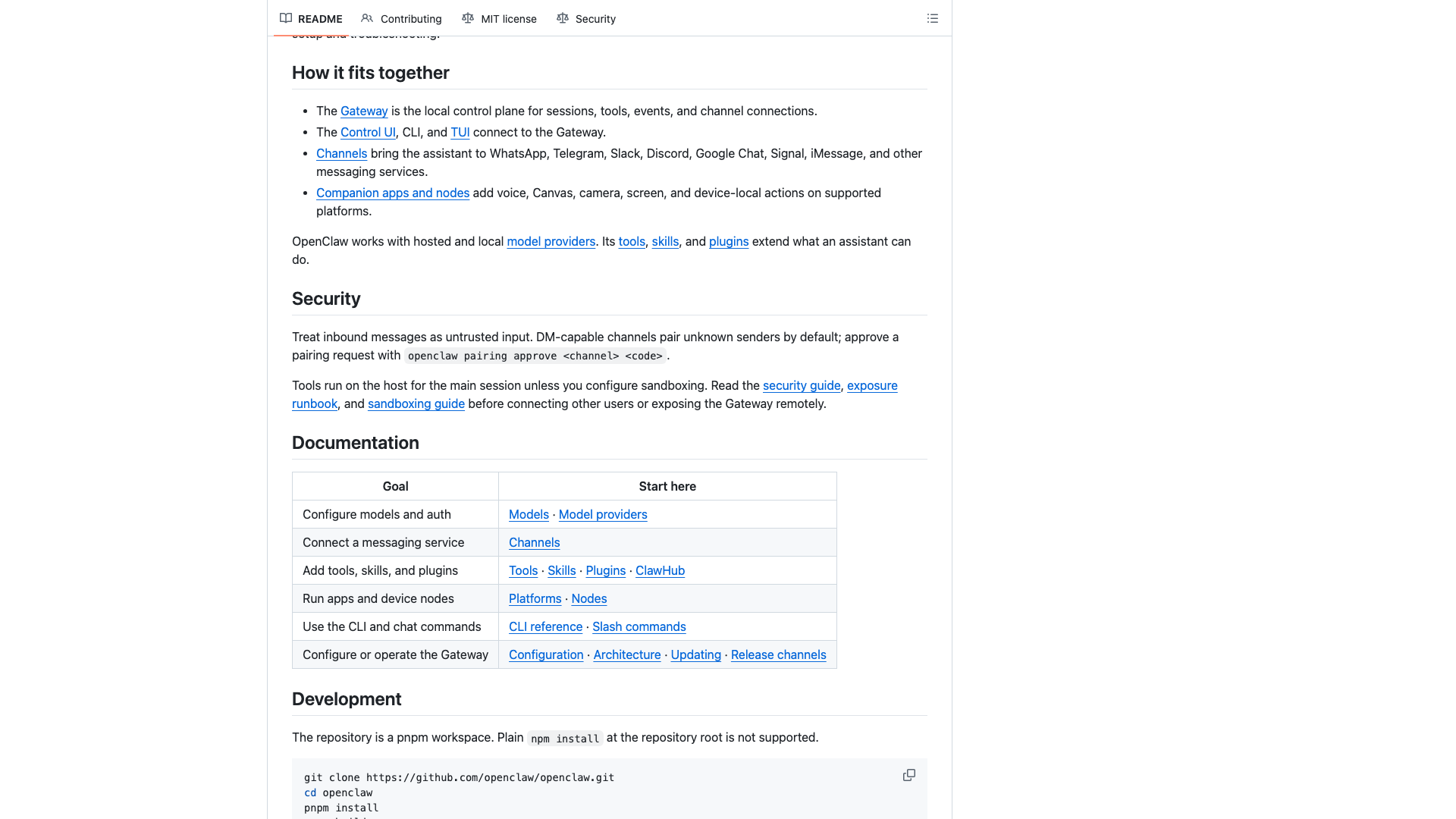 github.com/openclaw/openclaw · README Gateway 架构 2026-10-04