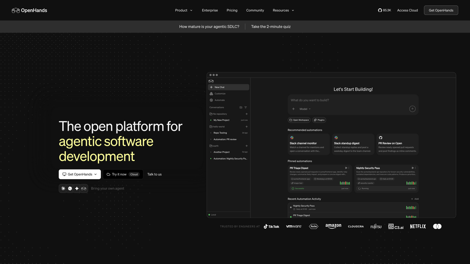 openhands.dev · 首页快照 2026-10-02