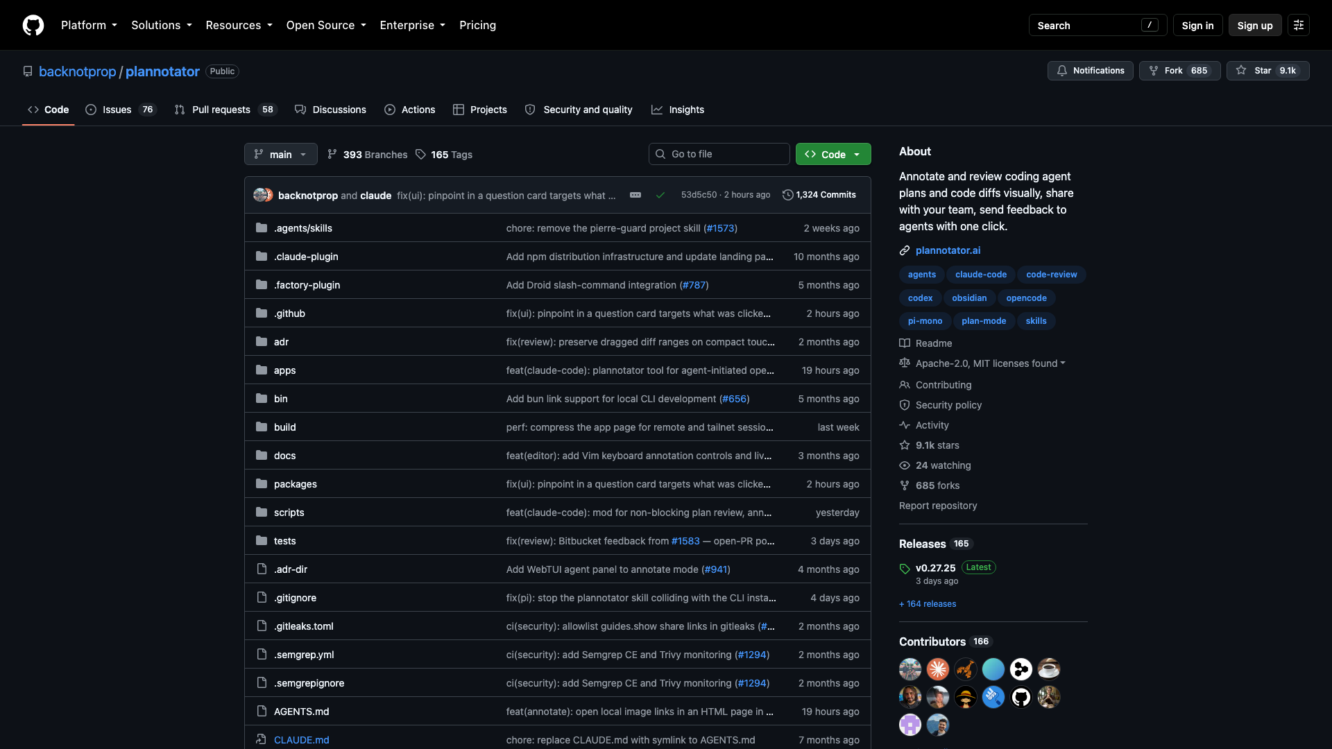 github.com/backnotprop/plannotator · 仓库首页 2026-10-05