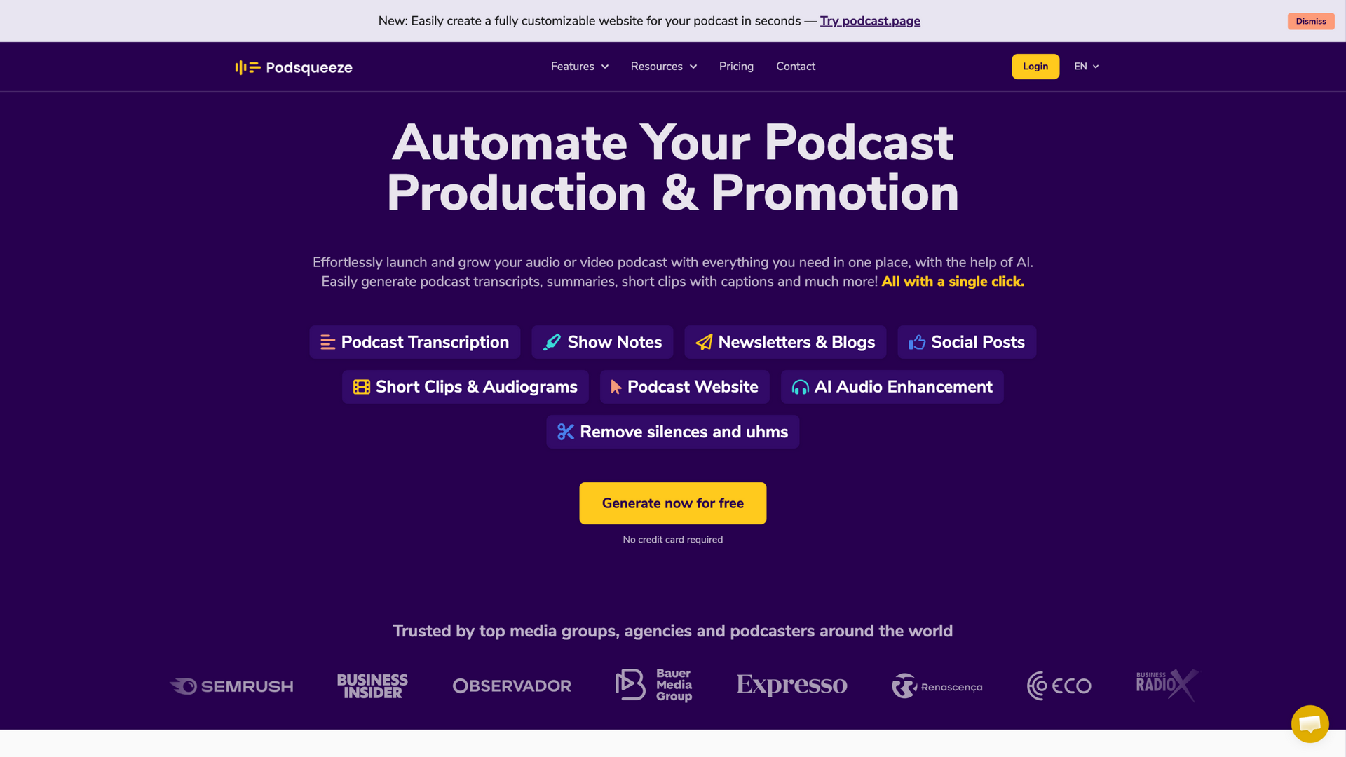 podsqueeze.com · 首页快照 2026-10-05