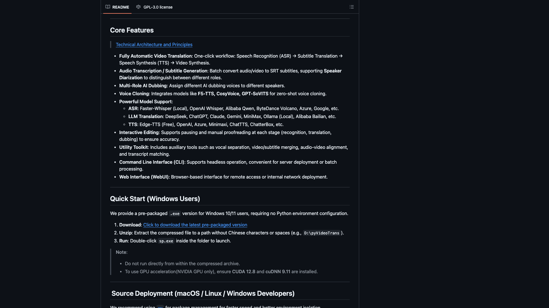 README · Core Features 九条核心能力 2026-10-04