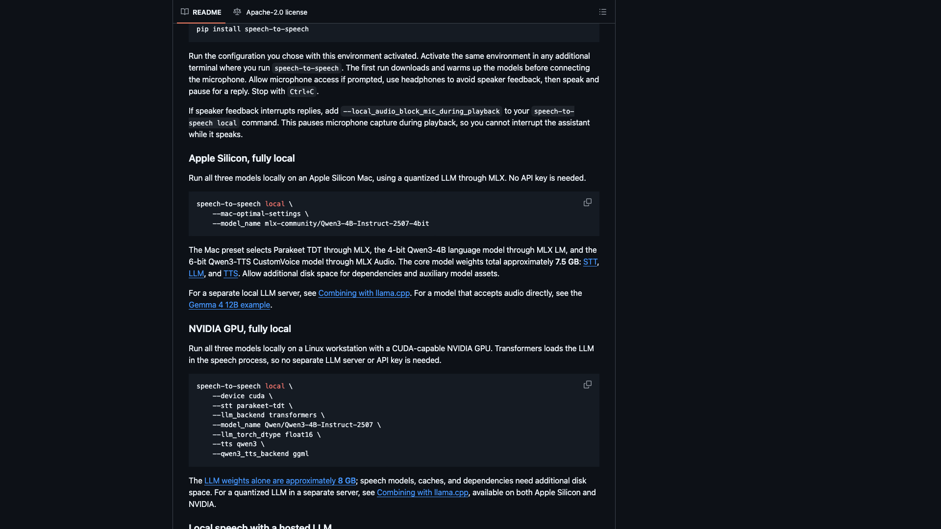 README · Apple Silicon 与 NVIDIA GPU 全本地配置 2026-10-05