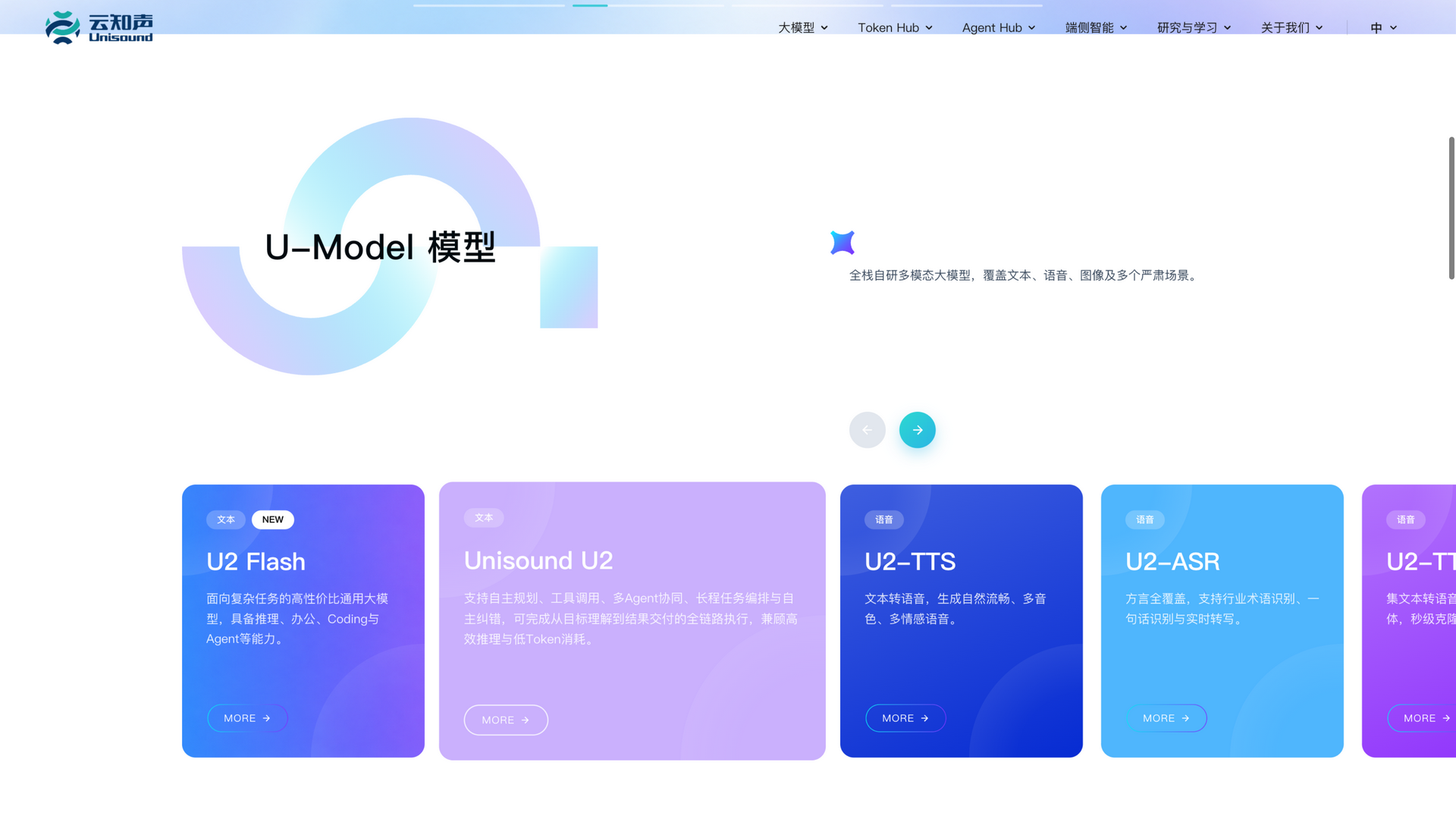 unisound.com · U-Model 模型矩阵区 2026-10-06