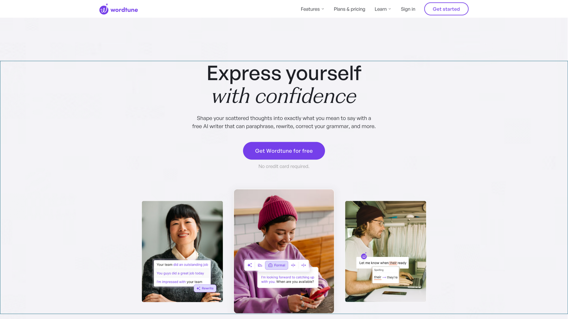 wordtune.com · 首页快照 2026-10-05